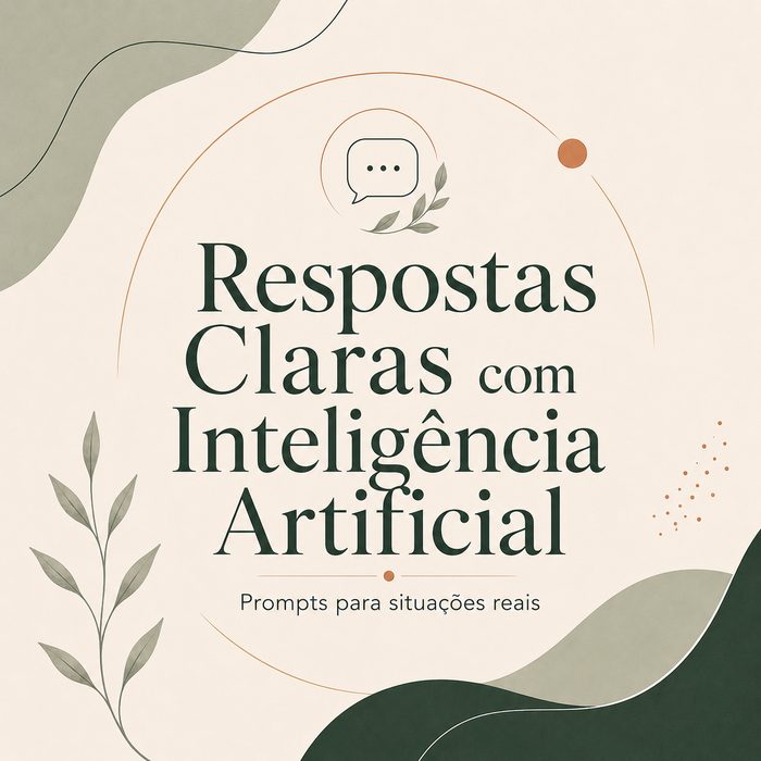 Capa dos prompts de inteligência artificial